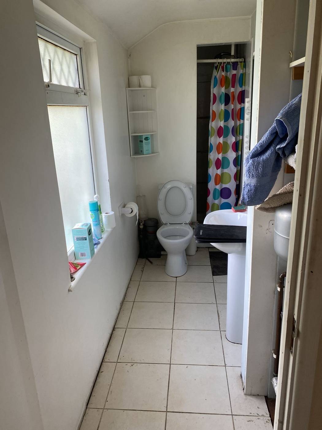 Accessible shower room: before