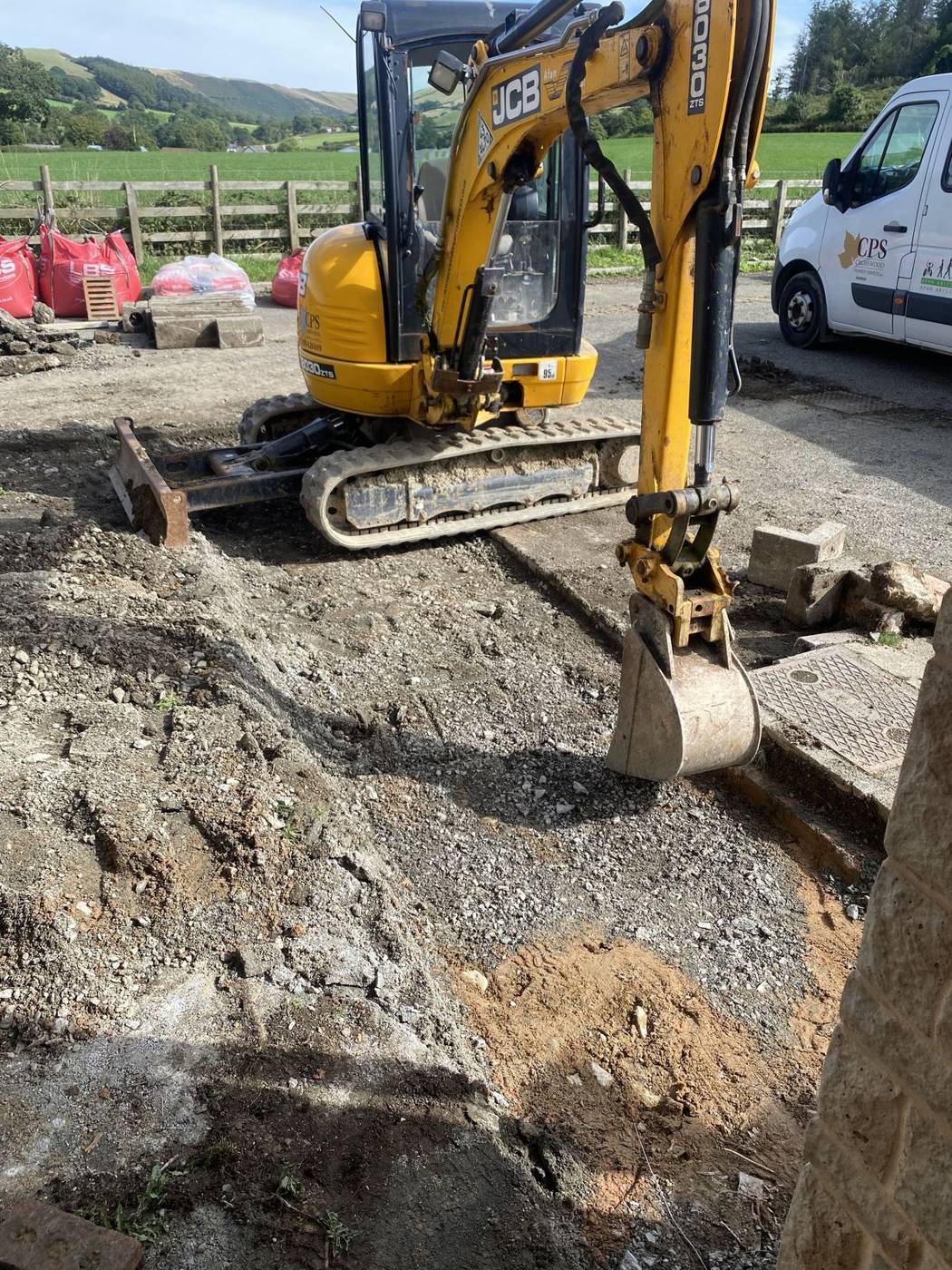Groundworks at Trawscoed Ffarm